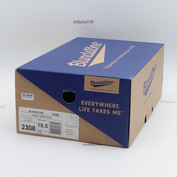 NEW Men's Blundstone x LL Bean 2308 Chelsea Boots Brown/Red - Picture 7 of 10